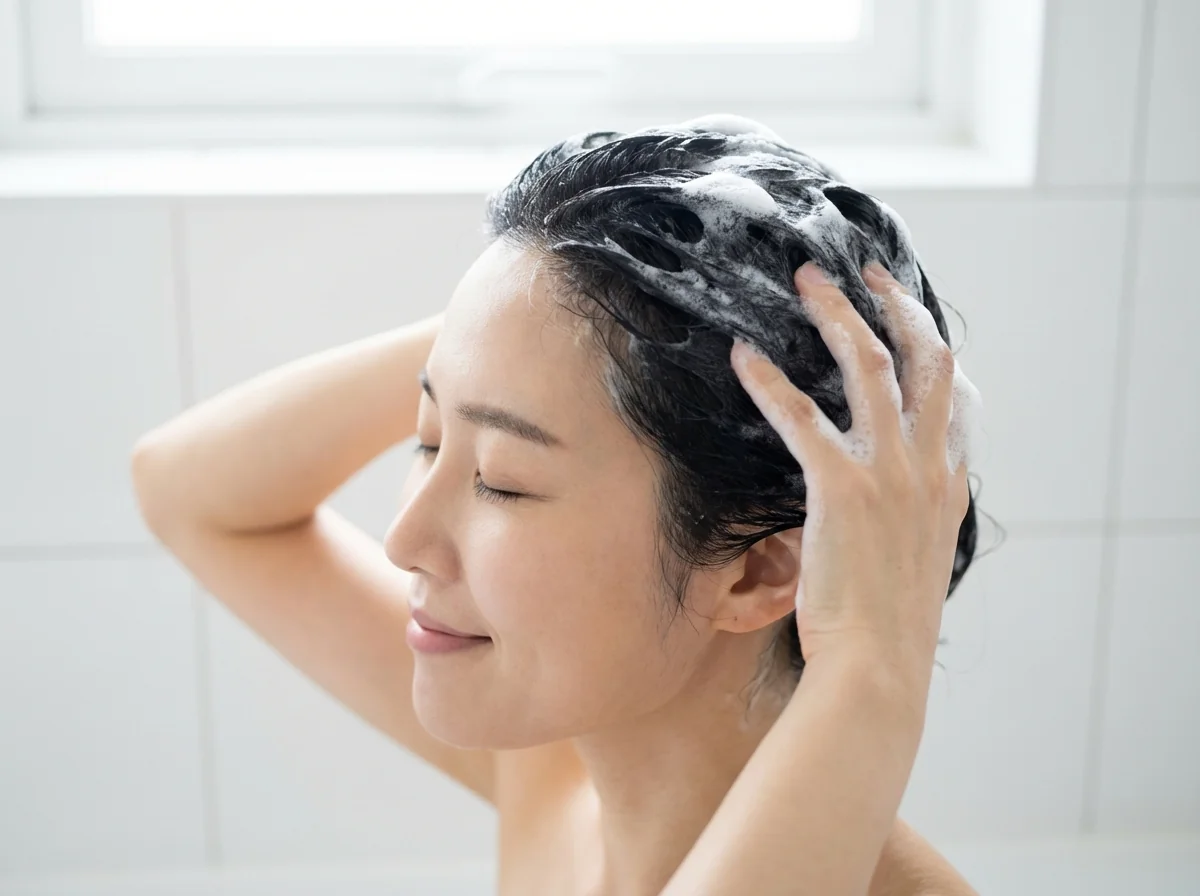 두피 마사지 올바른 방법 손끝 지문