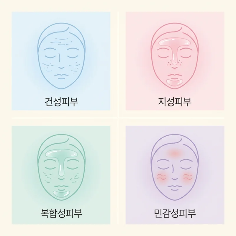 피부타입별 수분크림 선택 가이드 건성 지성 복합성 민감성