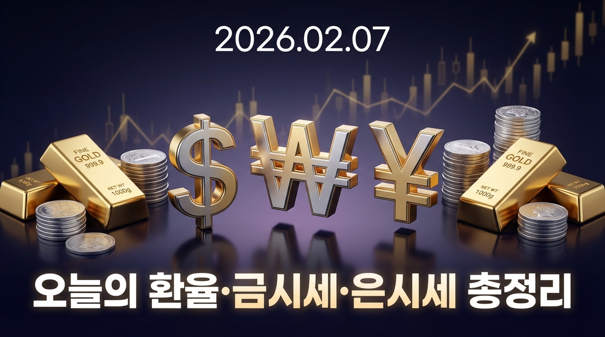 2026년 2월 7일 환율 금시세 은시세 종합