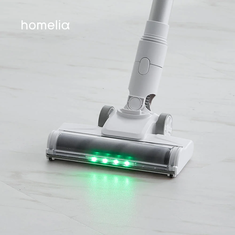 홈리아 무선청소기 LED 조명 클로즈업