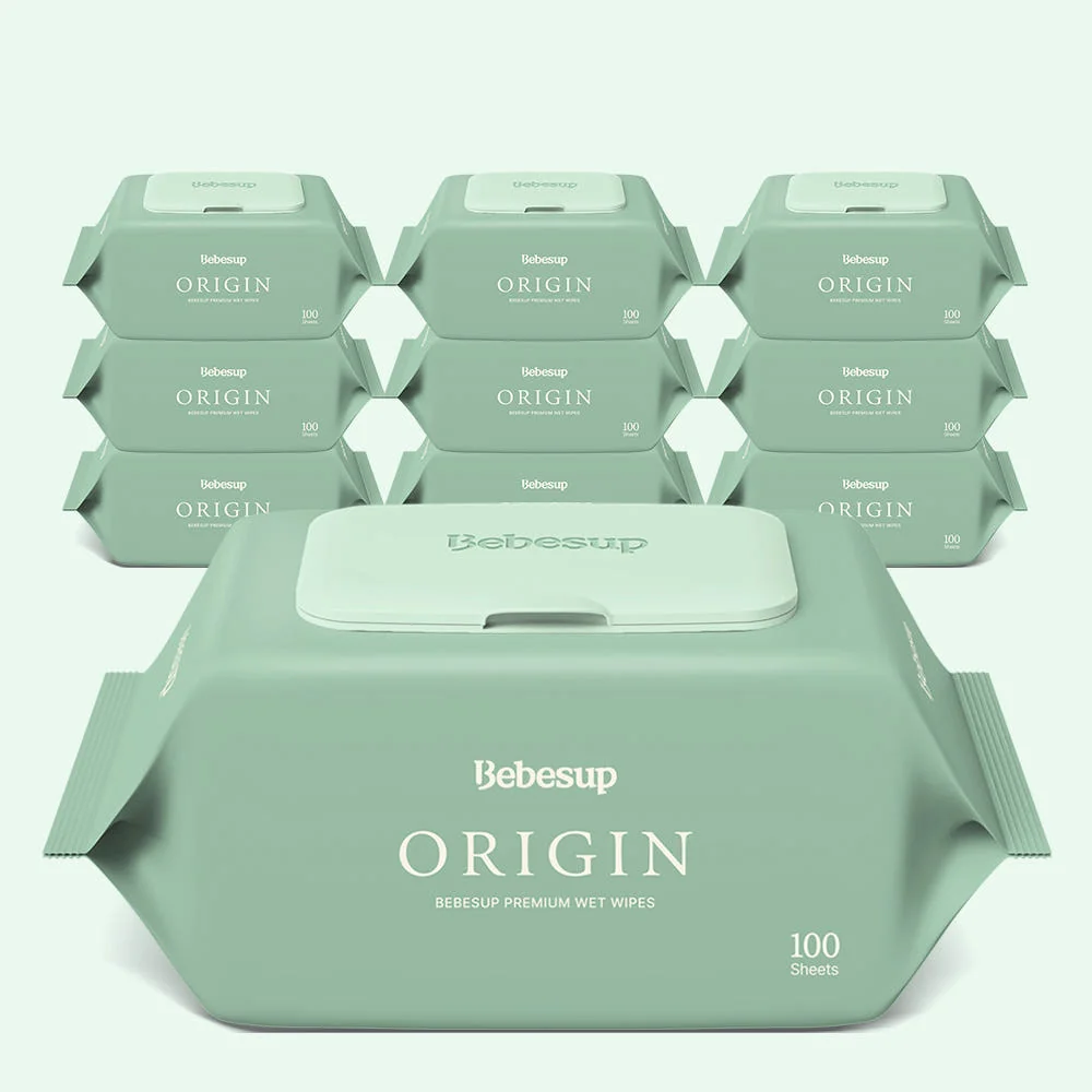 베베숲 오리진 캡형 물티슈 100매 10개