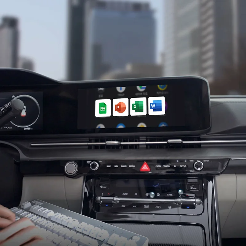안드로이드 오토 동글 차량에서 엑셀 파워포인트 사용