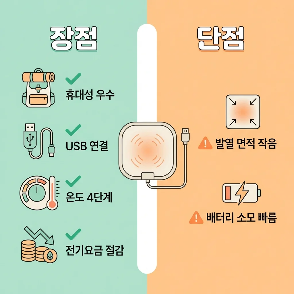 아이리버 전기방석 장점 단점 비교 인포그래픽