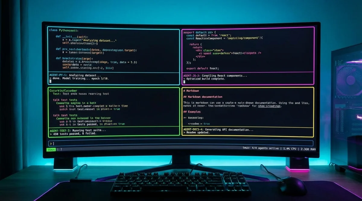 에이전트 팀 모니터링 화면