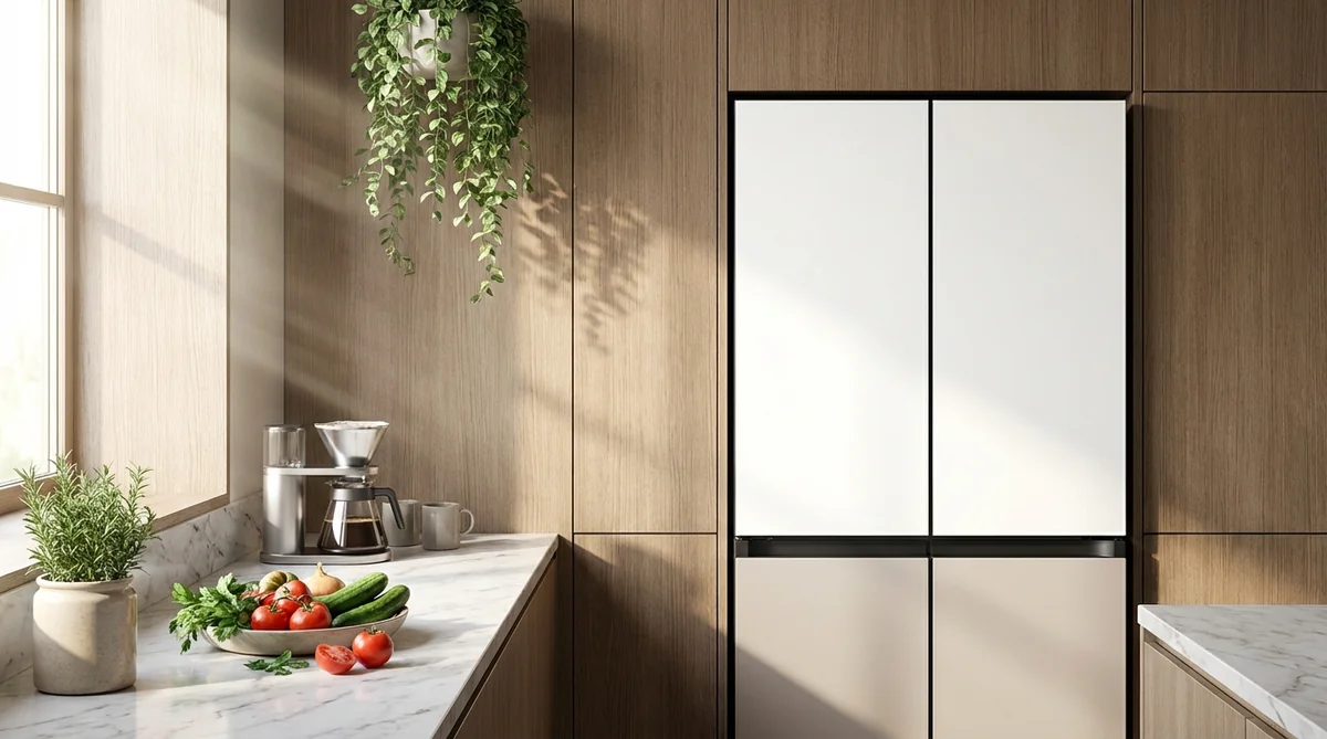 신혼집 주방 비스포크 키친핏 냉장고 인테리어