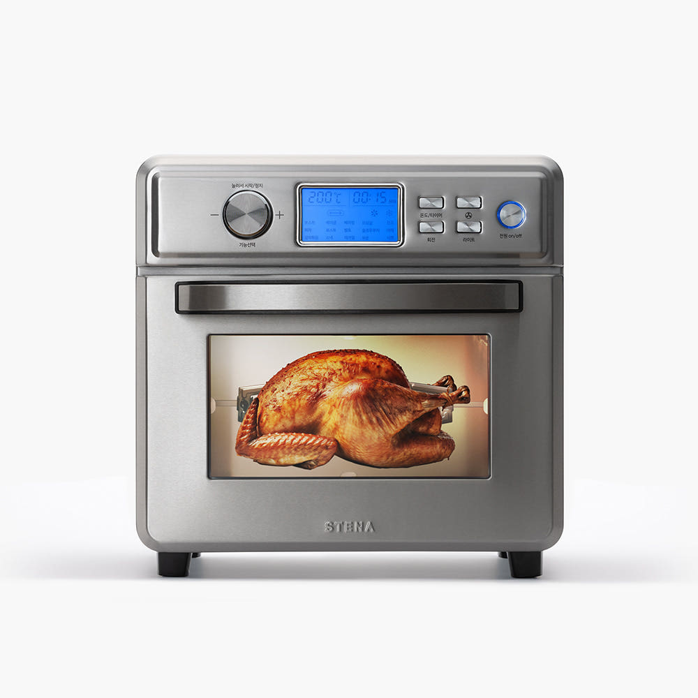 스테나 더 베이커로 통닭을 조리하는 모습