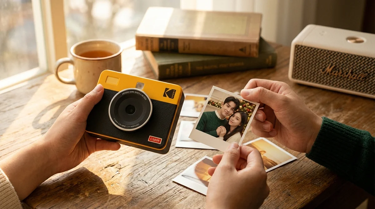 코닥 미니샷 3 레트로 필름카메라 사용 장면