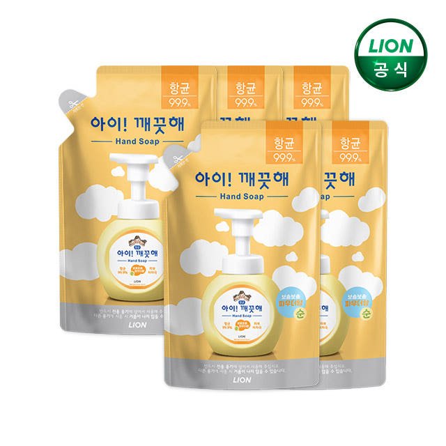 아이깨끗해 핸드워시 200ml 리필 5개 세트