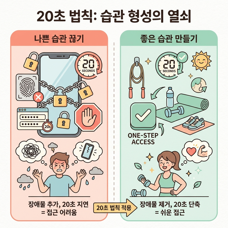 20초 법칙 습관 형성 방법