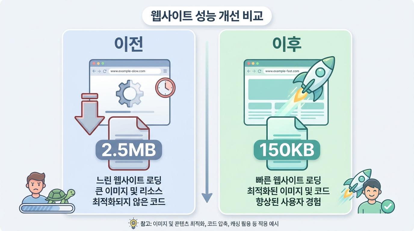 Next.js Image 컴포넌트 이미지 최적화 전후 비교