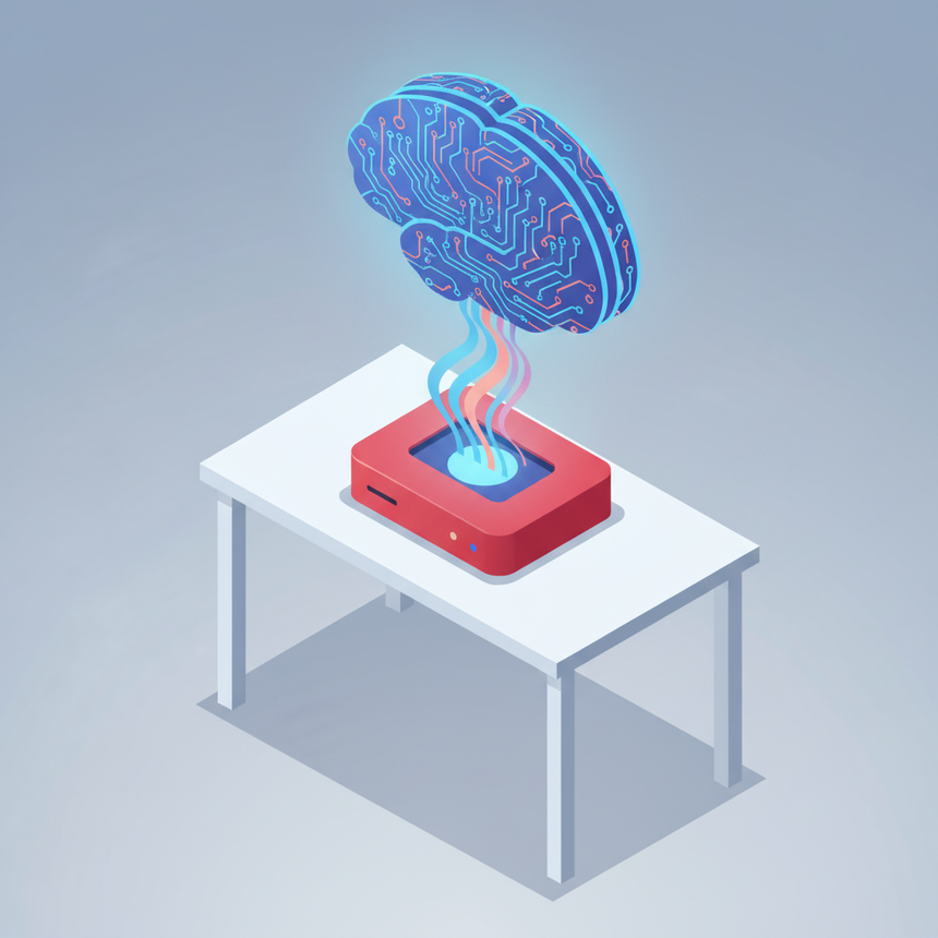 로컬 AI 온디바이스 실행 개념도