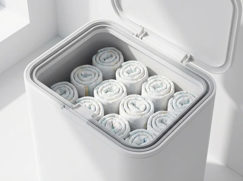기저귀 쓰레기통 20L 대용량 내부