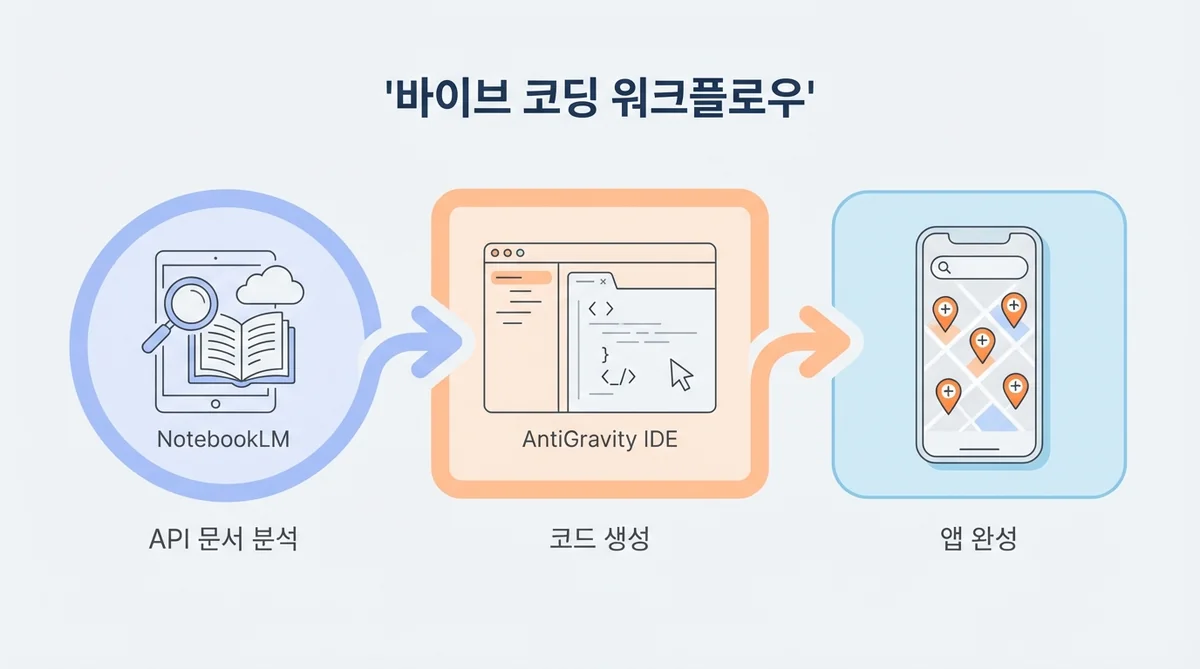 NotebookLM 바이브 코딩 개발 워크플로우