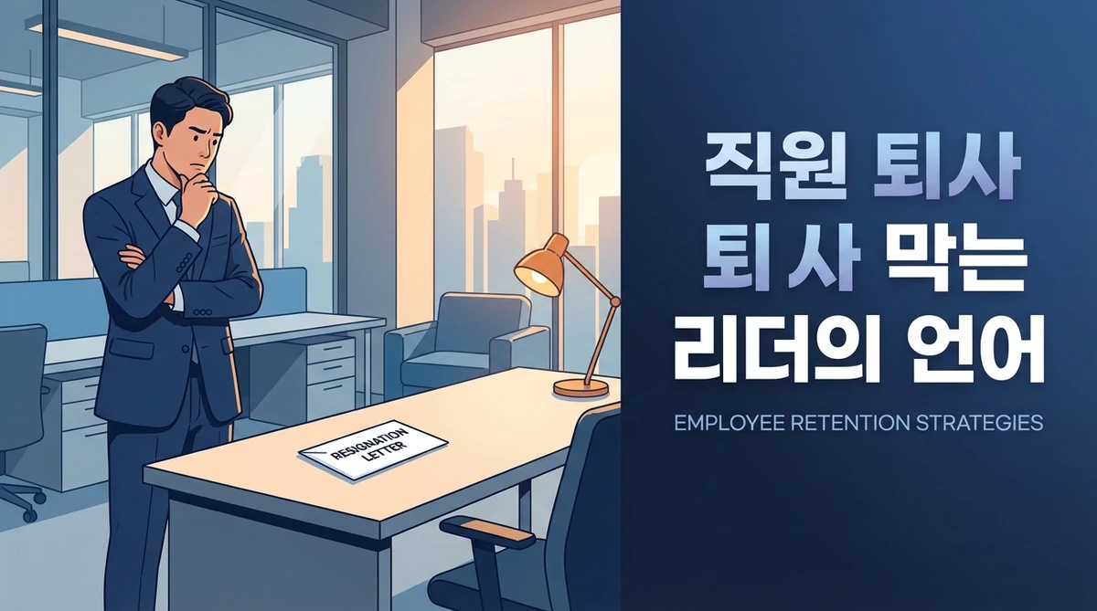 직원 퇴사를 막는 리더의 언어