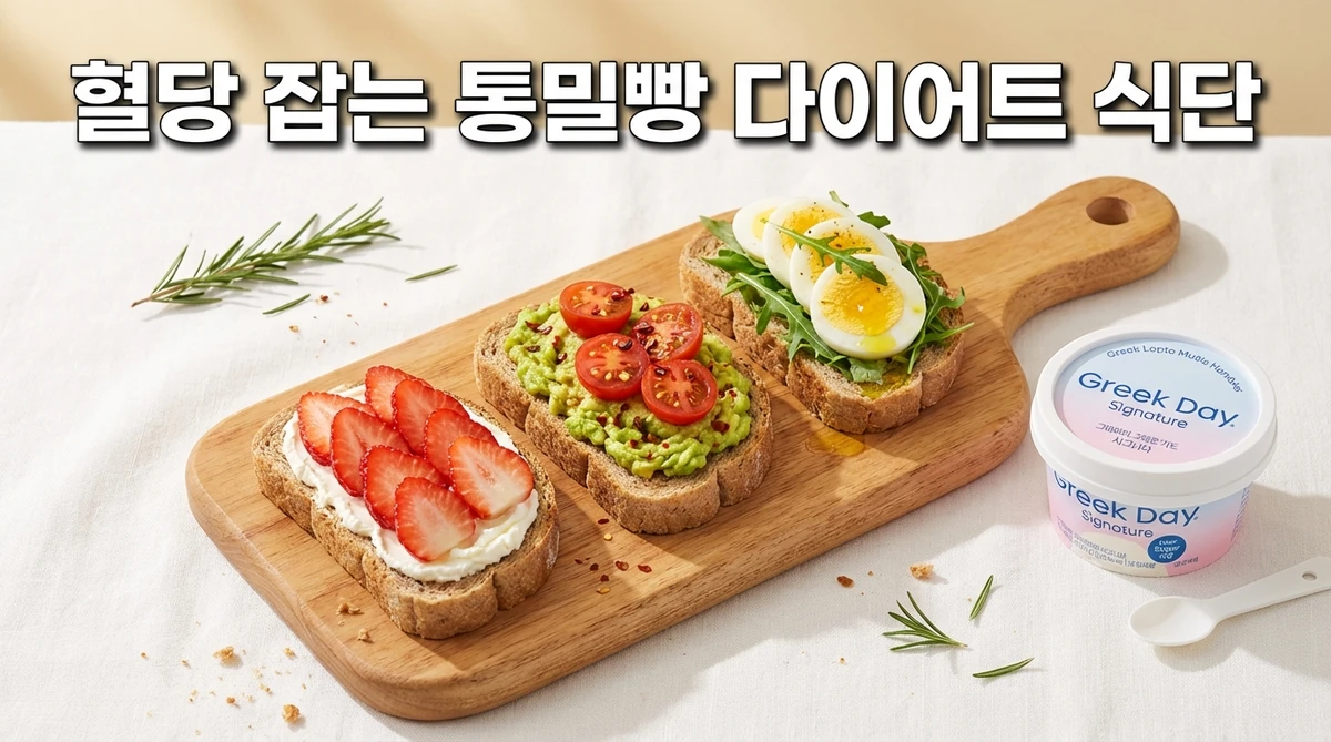 혈당 잡는 통밀빵 다이어트 식단 썸네일