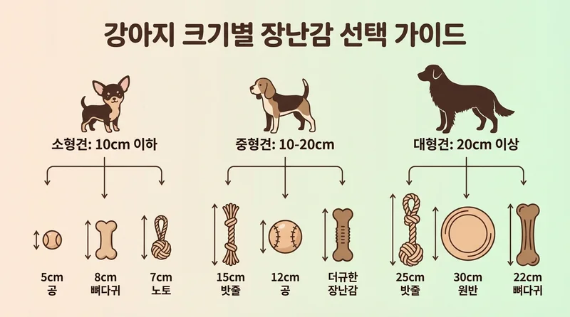 강아지 크기별 이갈이 장난감 선택 가이드