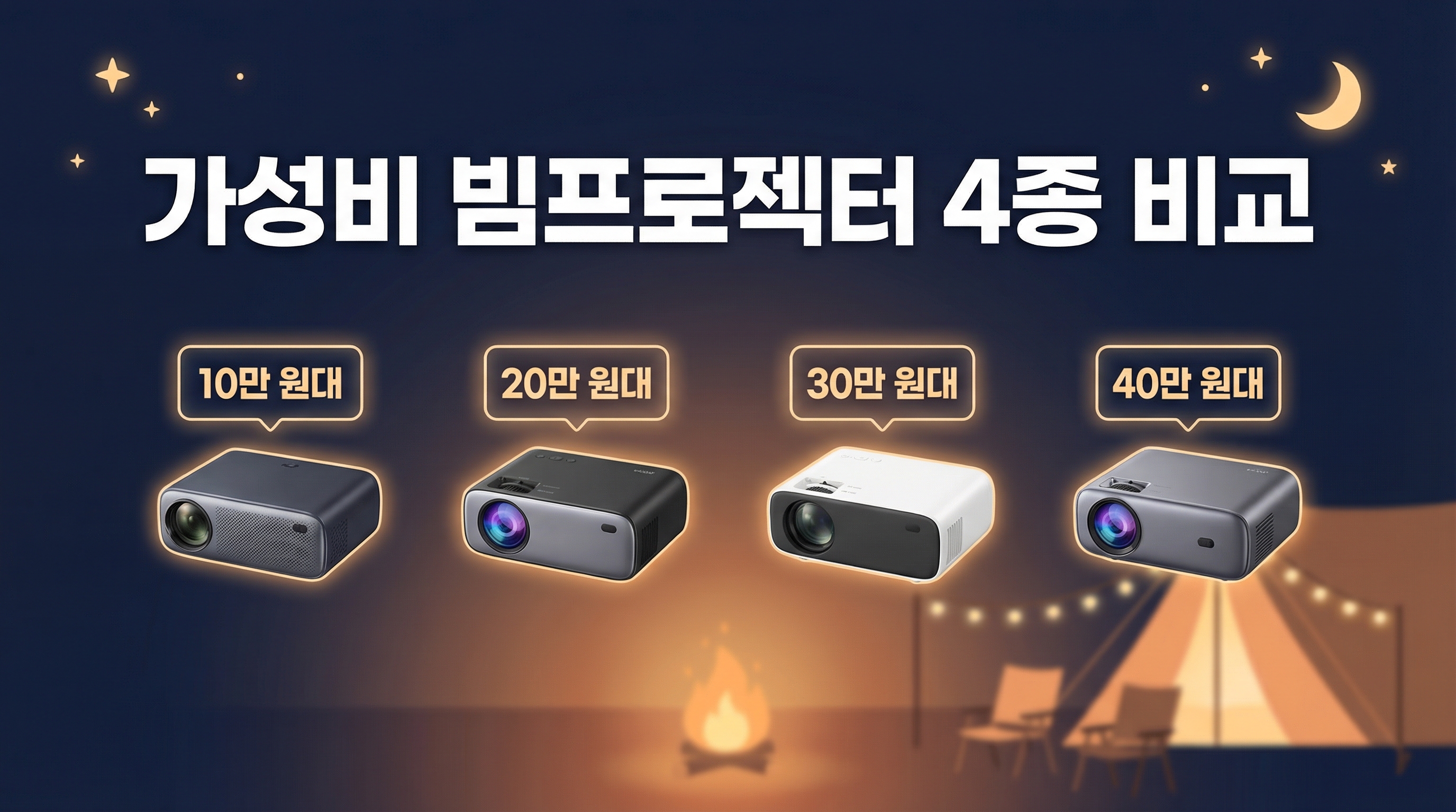 가성비 빔프로젝터 4종 비교 추천