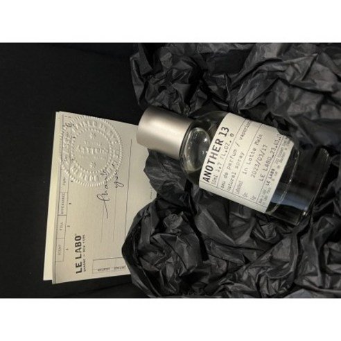 르라보 어나더 13 EDP 50ml 보틀 처방전 카드 검은 포장지 패키지