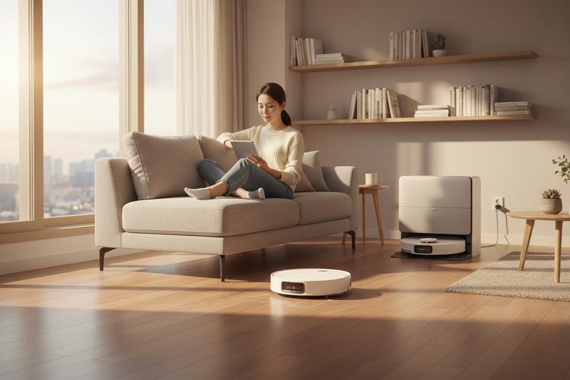 로보락 S10 MaxV Ultra 거실 실사용 로봇청소기추천 라이프스타일 한국 아파트