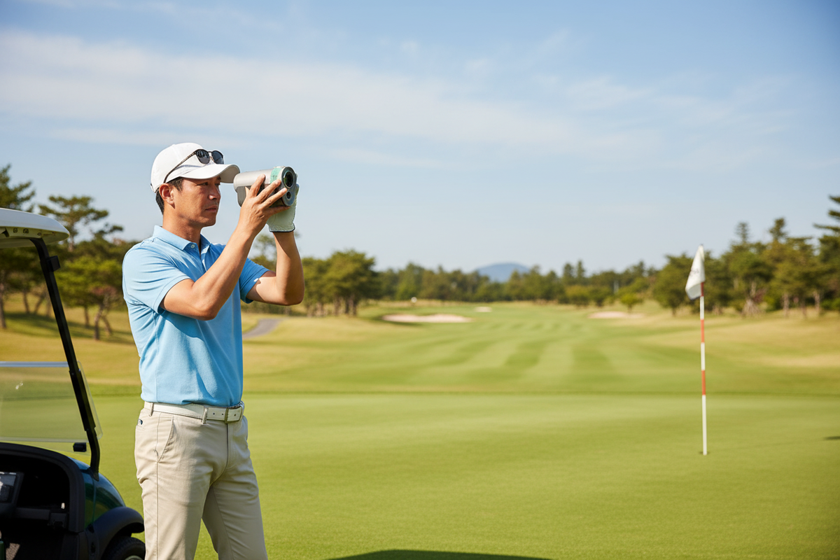 보이스캐디 레이저핏2 볼투핀 기능 골프장 사용, 골프 거리측정기 필드 사용