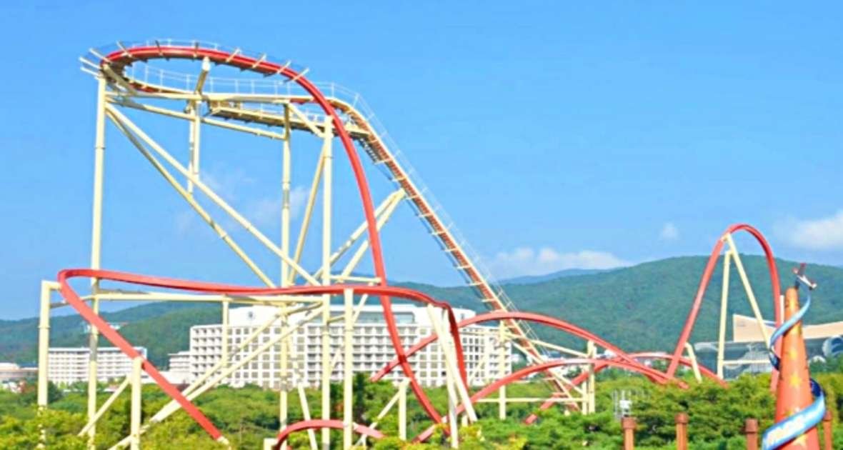 경주월드 롤러코스터 드라켄 트랙 전경