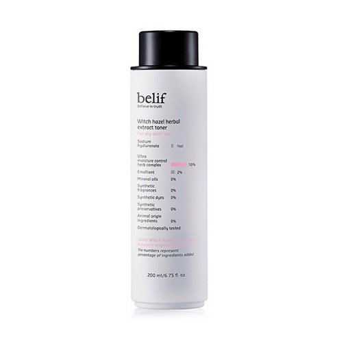빌리프 위치헤이즐 허벌 익스트랙트 토너 200ml 보틀 정면