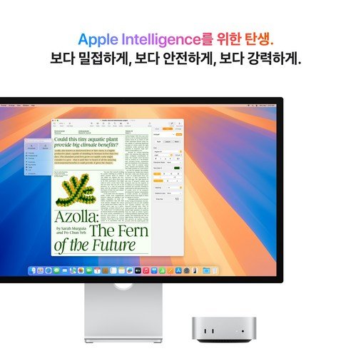맥미니 M4와 Apple 대형 디스플레이 연결 셋업 (Apple Intelligence 기능 완벽 지원)