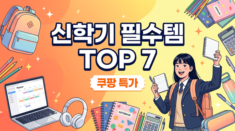 신학기 필수템 TOP 7 쿠팡 특가