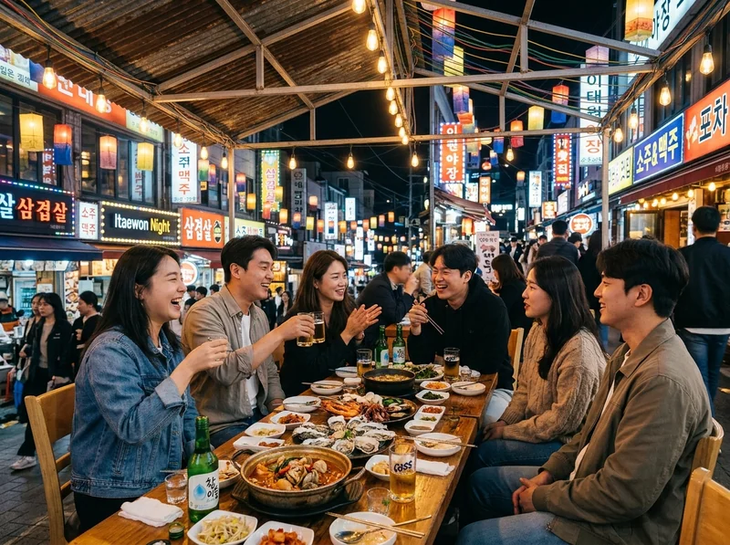 이태원 야장 감성 한식 야장 서울 야장 추천 오픈형 야외 식당