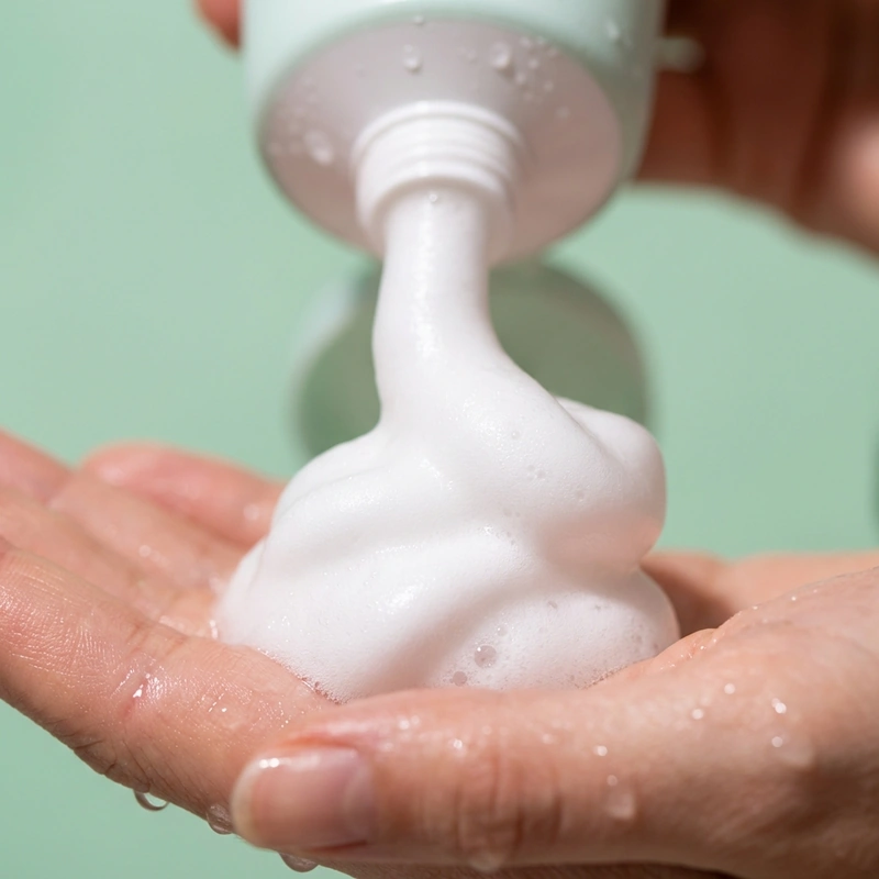 클렌징폼 거품 텍스처 모공 세정