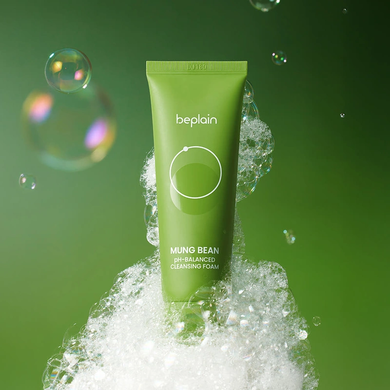 비플레인 녹두 약산성 클렌징폼
