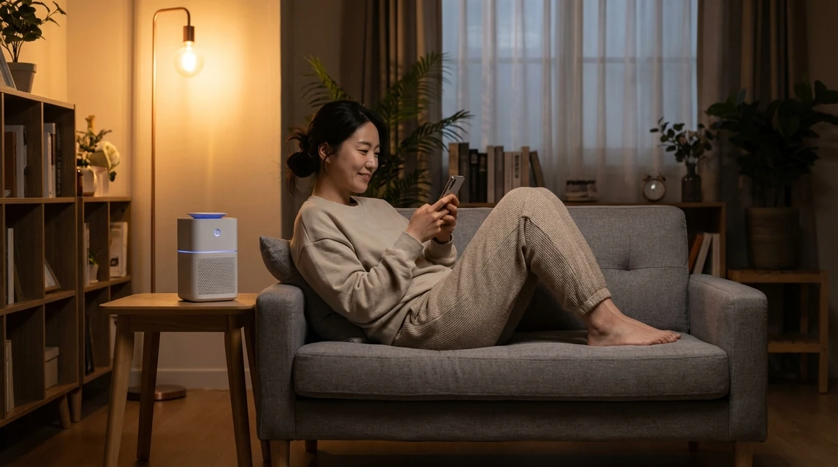 원룸 공기청정기 추천 오아 퓨어 미니 라이프스타일