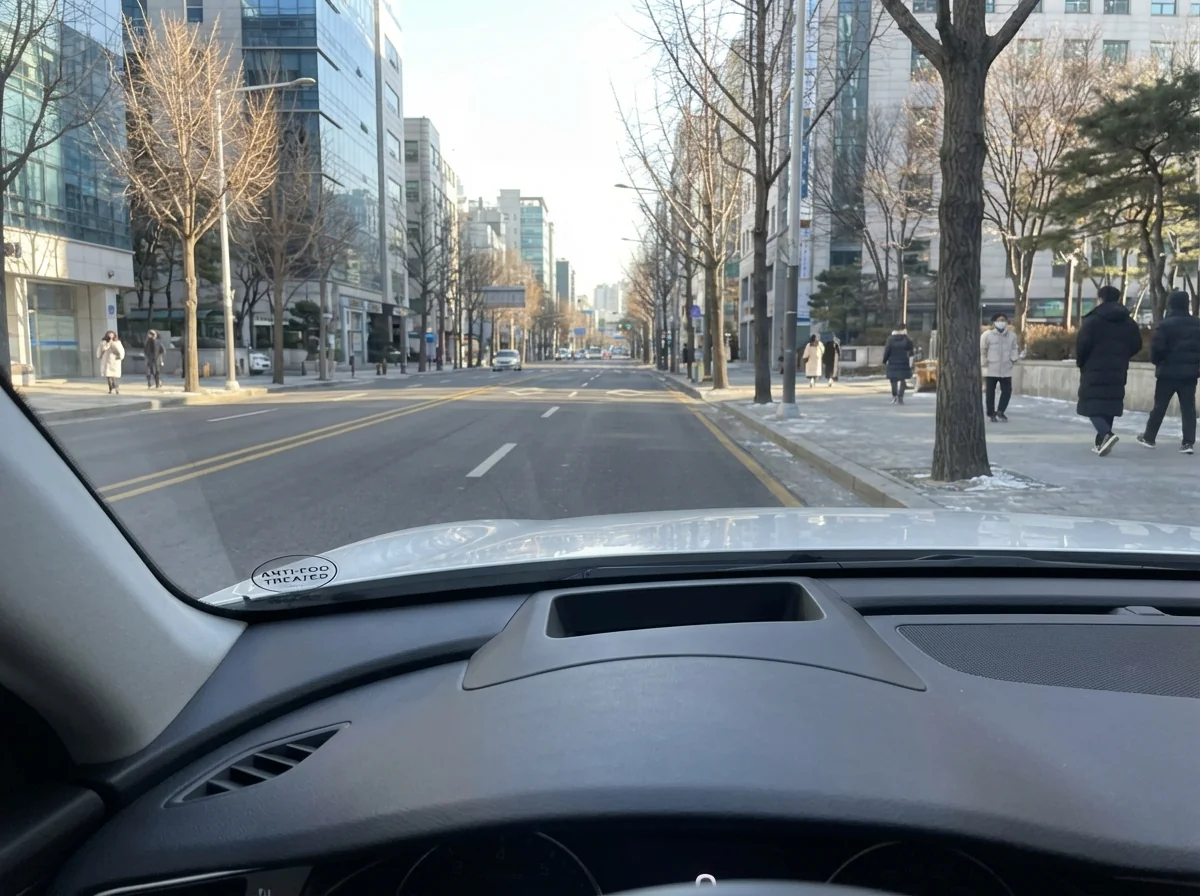 김서림방지제 건조 후 완료